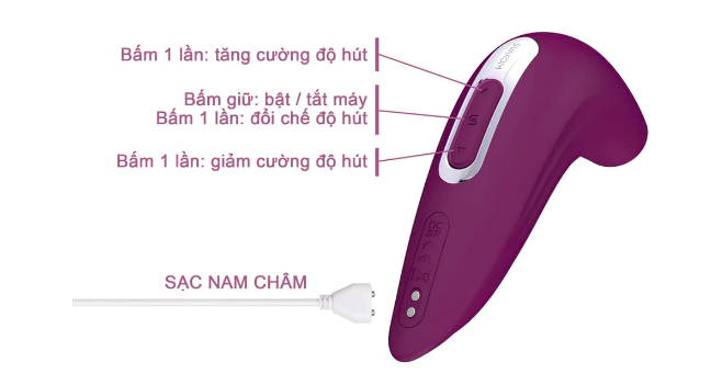 Đại lý Máy massage điểm G Svakom Pulse Union điều khiển từ xa qua app bú hút kích thích nhập khẩu